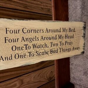Decorative Wooden Sign with Inspirational Quote